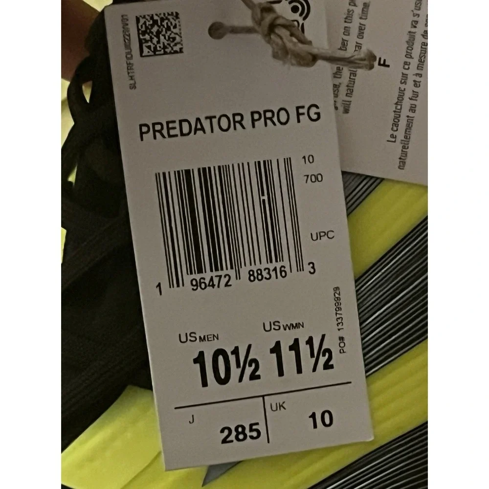 Adidas Predator PRO FG‎ Soccer Cleats Shoes 